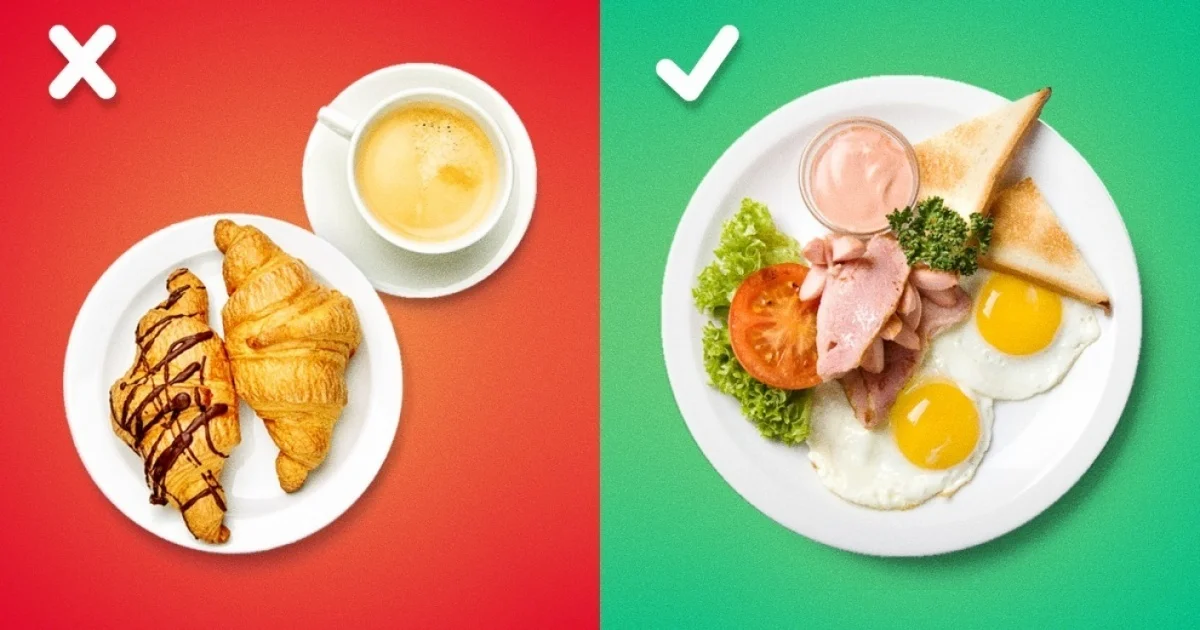 You eat too little for breakfast